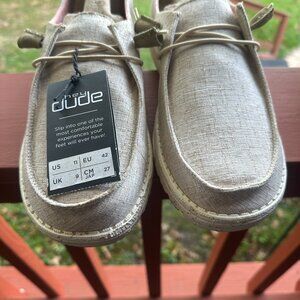 HEY DUDE WENDY CHAMBRAY WHITE NUT 11